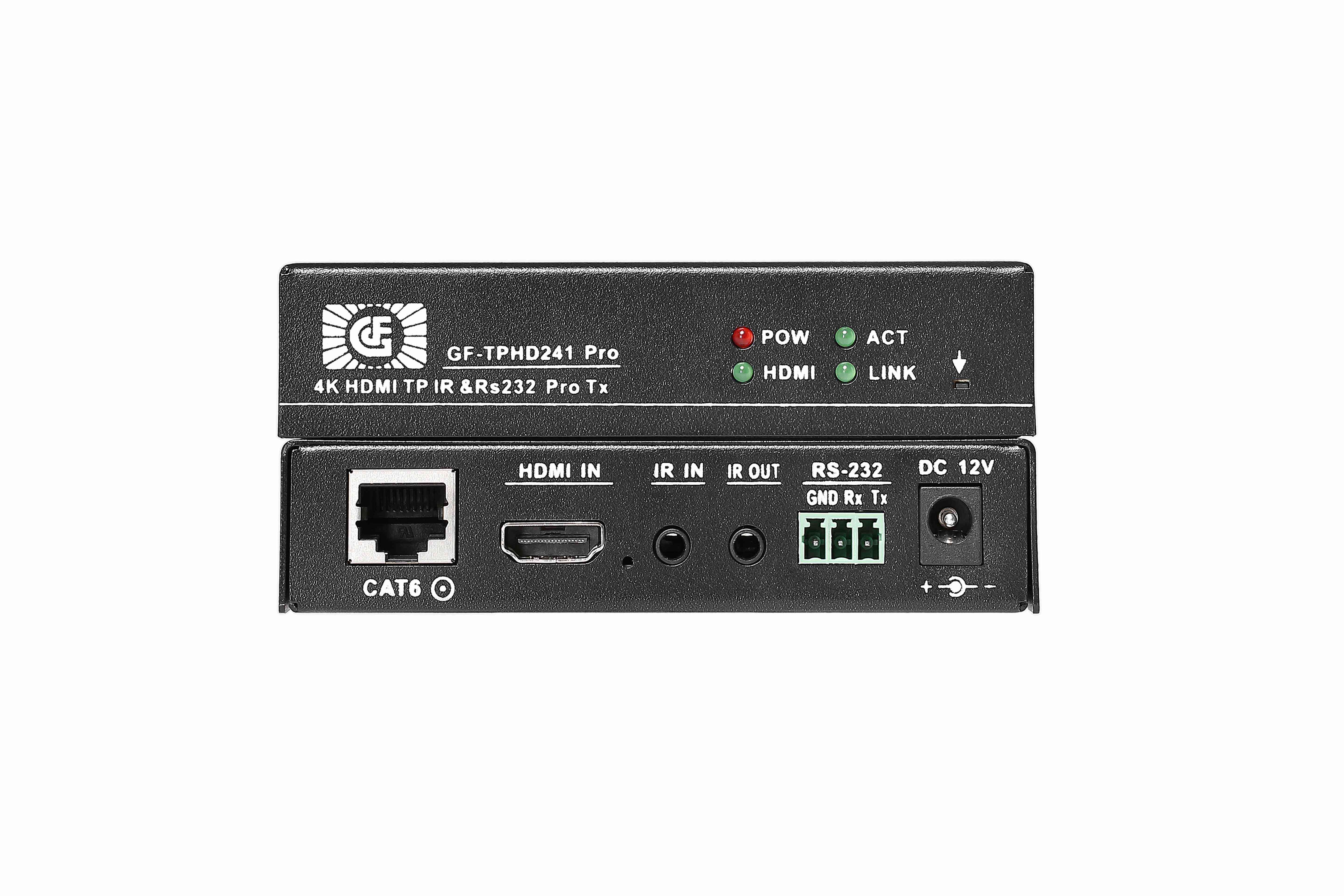 HDBaseT100米遠(yuǎn)距離無壓縮4K傳輸IR控制發(fā)射接收器